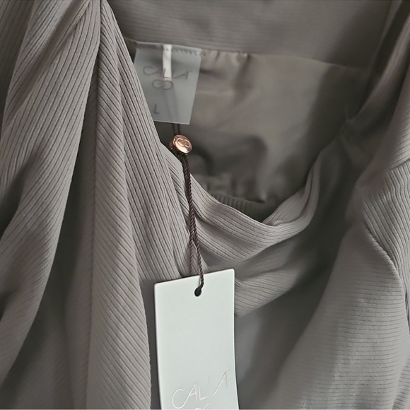 NWT CALIA Rib Halter Tank - Dark Grey - Picture 5 of 6